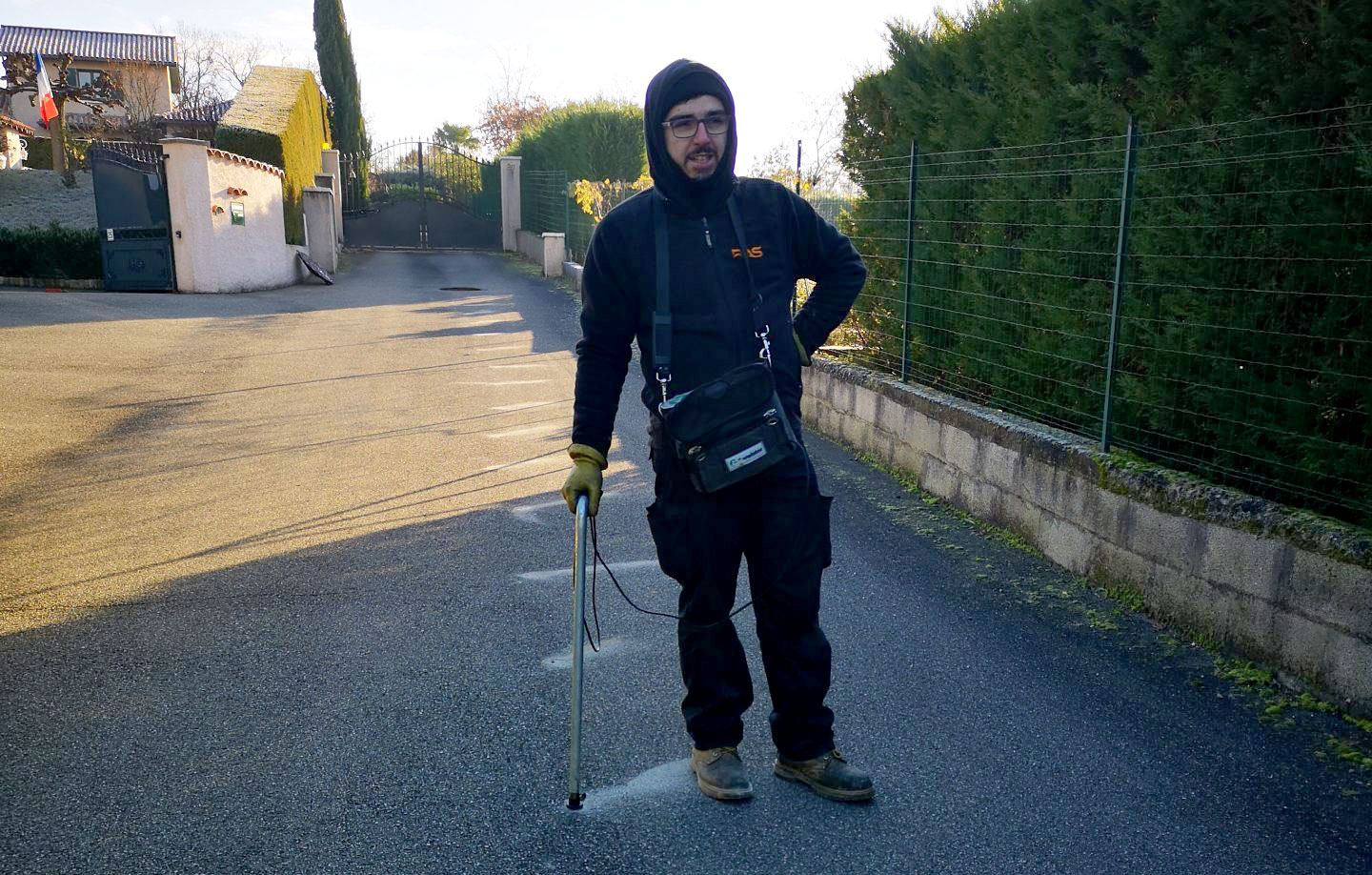 Détection de fuite sur réseau extérieur par gaz traceur et l'acoustique