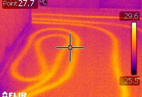 Caméra Thermique Traçage De Planché Chauffant La Sevenne